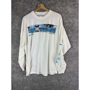 Vintage Disney World Tshirt Mens XL Mickey Mouse Just Chilling Long Sleeve Y2K